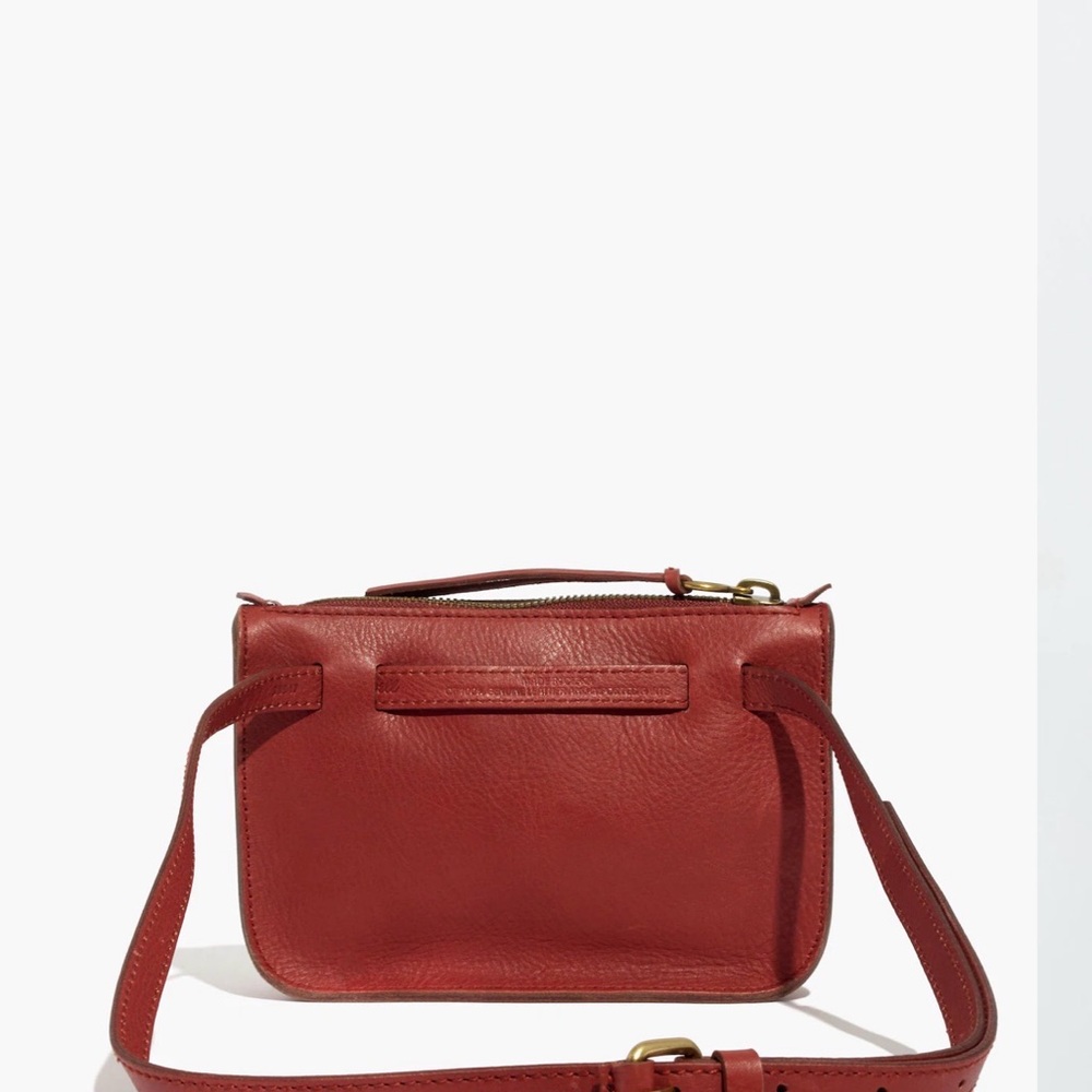 NEW with tags Madewell Red Fur Fanny Pack - Picture 3 of 4